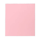 Lichtroze vaste kleur notitieblok (Voorkant)