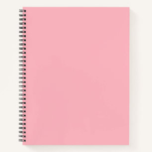 Lichtroze vaste kleur notitieboek