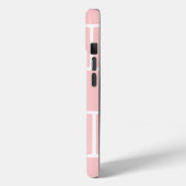 Lichtroze vierkante bakstenen Case-Mate iPhone case (Achterkant / Links)