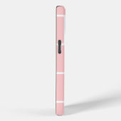 Lichtroze vierkante bakstenen Case-Mate iPhone case (Achterkant / Rechts)