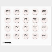 Lichtroze Voeg toe Logo Zelfgemaakte Baked Goods Ronde Sticker (Vel)