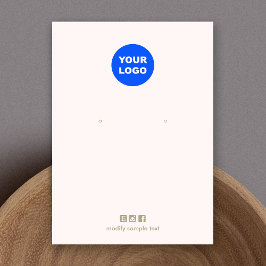 Lichtroze Voeg uw Logo-kaart toe waarmee u een bee Visitekaartje