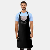 lichtroze volle maan elegant make - up artiest schort (Gedragen)