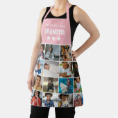 Lichtroze wereld's beste oma fotocollage schort (Insitu)