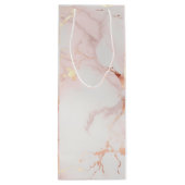 Lichtroze wijnzakken wijn cadeautas (Achterkant)