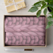 Lichtroze Winter Brei Wollig Patroon Tissuepapier (Geschenk)