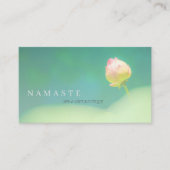 © Lichtroze wit Lotus Bloemgroen Visitekaartje (Voorkant)