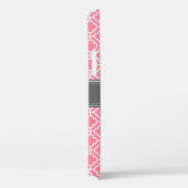 Lichtroze witte Marokkaanse zwarte grijze monogram Case-Mate iPhone Case (Achterkant / Rechts)
