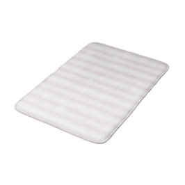 Lichtroze witte strepen badmat