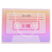 Lichtroze Y2k 90s Retro Audio Cassette Custom Groot Cadeauzakje (Achterkant)