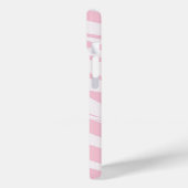 Lichtroze zebrapatroon Case-Mate iPhone case (Achterkant / Links)