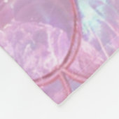Lichtroze Zeemeerminprint Fleece Deken (Hoek)