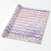 Lichtroze Zig Zag Patroon Cadeaupapier (Uitgerold)