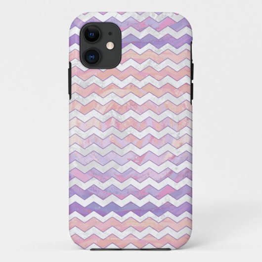Lichtroze Zig Zag Patroon Case-Mate iPhone Case (Achterkant)