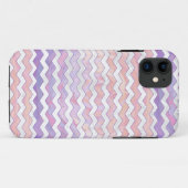 Lichtroze Zig Zag Patroon Case-Mate iPhone Case (Achterkant (horizontaal))