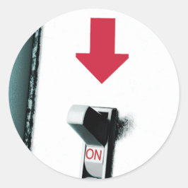 Lichtschakelaar Ronde Sticker