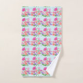 lichtschakelaarafdekking met bloempatroon bad handdoek (Handdoek)