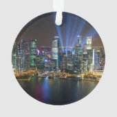 Lichtshow in het centrum van Singapore Ornament (achterkant)