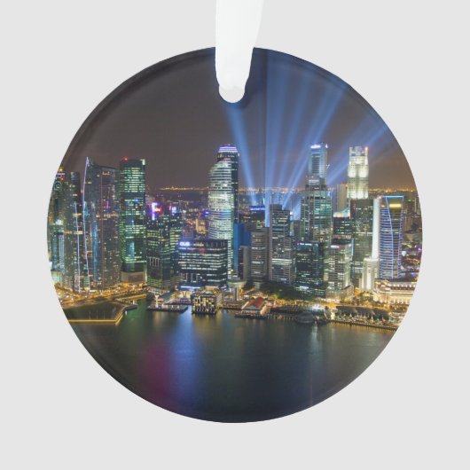 Lichtshow in het centrum van Singapore Ornament (voorkant)