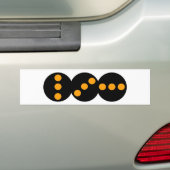 Lichtsignalen plaatsen bumpersticker (Op auto)