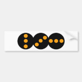 Lichtsignalen plaatsen bumpersticker (Voorkant)