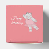 lichtsima Ballet Hippo Peach Birthday Gift Box/ Bedankdoosjes (Bovenkant)