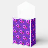 lichtsima Paarse bloemenpatroon Birthday Gift/ Bedankdoosjes (Geopend)