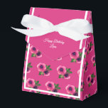 lichtsima roze bloemfluitpatroon Birthday Gift/ Bedankdoosjes<br><div class="desc">lichtsima White Ribbon Pink Flowers Pattern Birthday Party Gift Box/ Favor Box. Ideaal voor een kind op het verjaardagsfeestje.</div>
