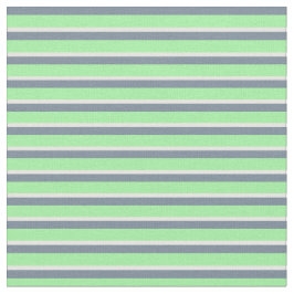 Lichtslate grijze, groene en witte lijnen stof