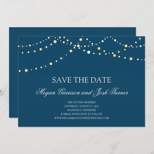 Lichtslingers Uitnodiging (Voorkant / Achterkant)