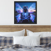 lichtsluier canvas afdruk (Insitu (Slaapkamer))