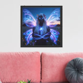lichtsluier canvas afdruk (Insitu (Woonkamer))