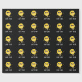 Lichtsnelheid Funny Running Bulb Pun Dark BG Cadeaupapier (Vlak)