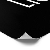 Lichtsnelheid Funny Running Bulb Pun Dark BG Poster (Hoek)