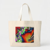 Lichtsnelheid grote Canvas tas (Voorkant)