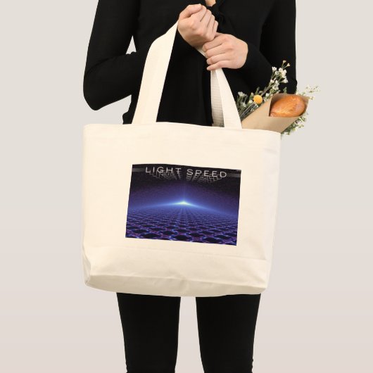 Lichtsnelheid Grote Tote Bag (Voorkant (product))