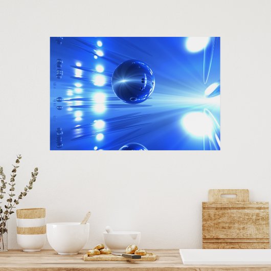 Lichtsnelheid Poster (Keuken)