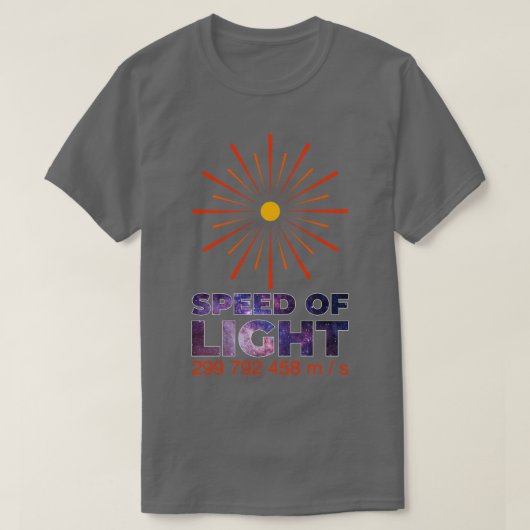 Lichtsnelheid T-shirt (Design voorkant)