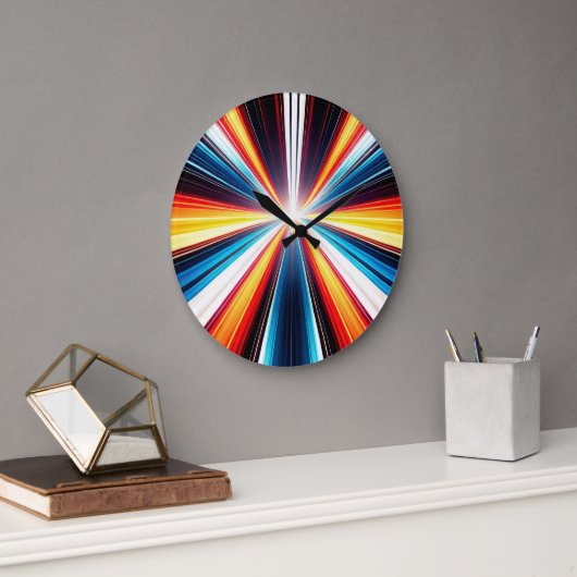 Lichtsnelheidsstrepen Kunst Grote Klok (Kantoor)
