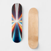 Lichtsnelheidsstrepen Kunst Persoonlijk Skateboard (Voorkant)