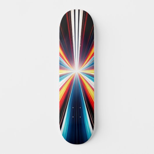 Lichtsnelheidsstrepen Kunst Persoonlijk Skateboard (Voorkant)