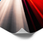 Lichtsnelheidsstrepen Kunst Poster (Hoek)