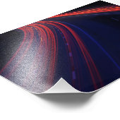 Lichtspoor voor het verkeer van voertuigen foto afdruk (Hoek)