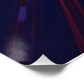 Lichtspoor voor het verkeer van voertuigen perfect poster (Hoek)