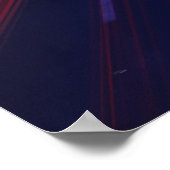 Lichtspoor voor het verkeer van voertuigen poster (Hoek)