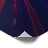 Lichtspoor voor het verkeer van voertuigen poster (Hoek)