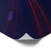 Lichtspoor voor het verkeer van voertuigen poster (Hoek)