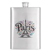 Lichtstad: Bold Paris Typography Art Flacon (Voorkant)