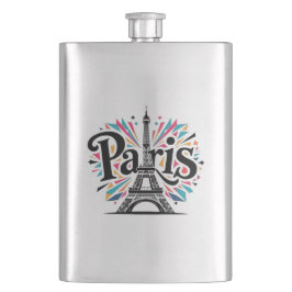 Lichtstad: Bold Paris Typography Art Flacon