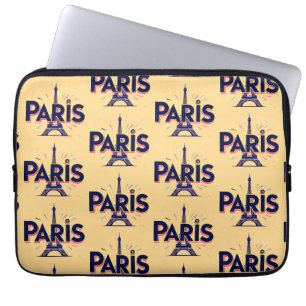 Lichtstad: Bold Paris Typography Art Laptop Sleeve